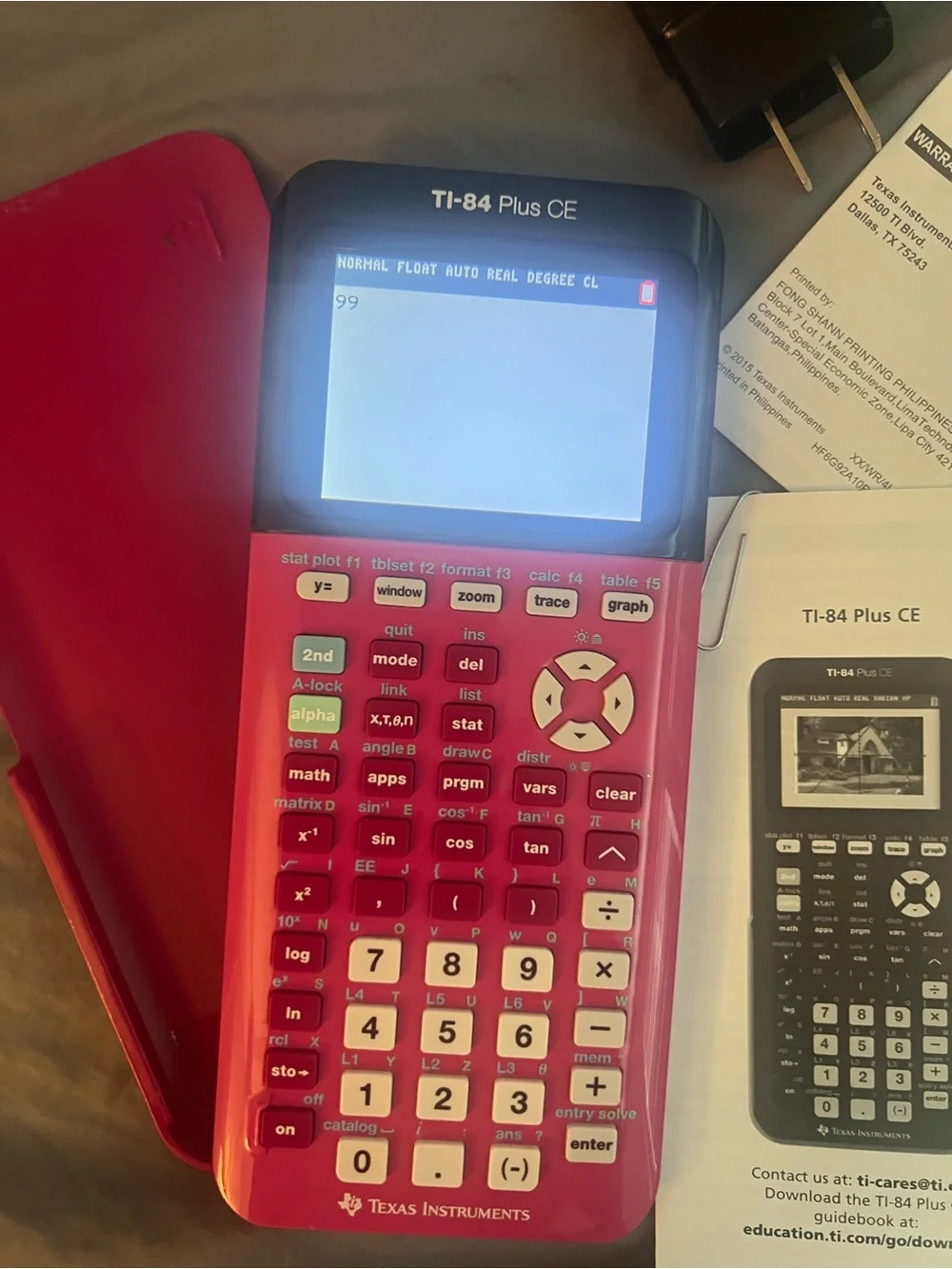 Texas Instruments TI-84 Plus CE Graphing Calculator - Hot Pink (like new)!!!!